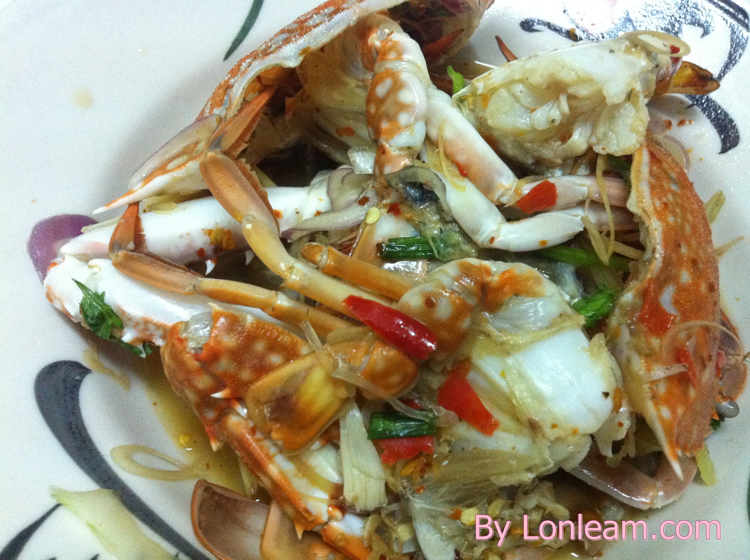 สูตรอาหารจานเดียว – ยำปูม้า