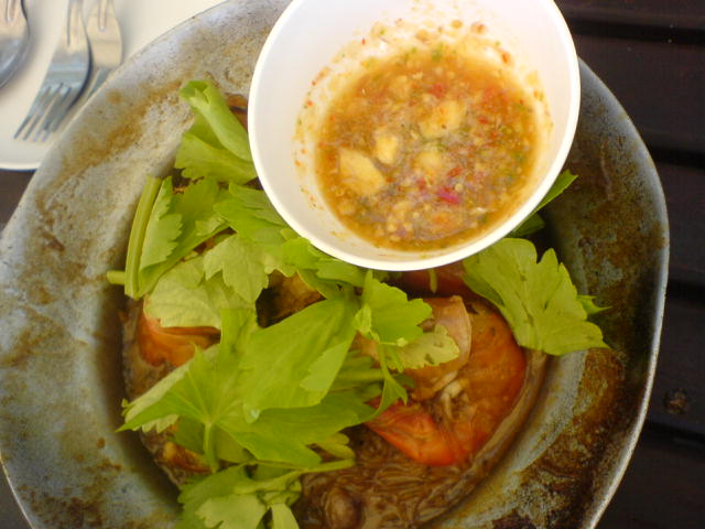 สูตรอาหาร – กุ้งอบวุ้นเส้น