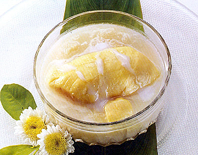 สูตรขนมไทย – ข้าวเหนียวทุเรียน