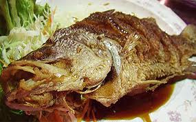 สูตรอาหารลดความอ้วน – ปลากระพงทอดน้ำปลา