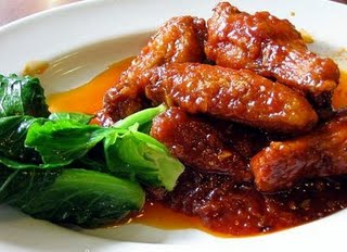 สูตรอาหาร – ปีกไก่น้ำแดง