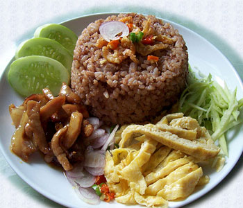 สูตรอาหารไทย – ข้าวกล้องคลุกกะปิ