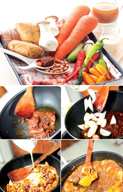 สูตรอาหารเพื่อสุขภาพ – มัสมั่นเห็ดเออรินจิ