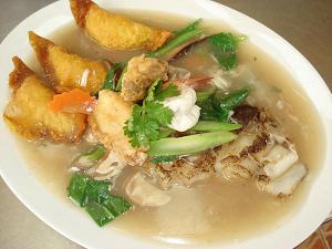 สูตรอาหารเพื่อสุขภาพ – ราดหน้าปลากระพงทอด