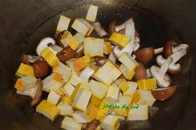 สูตรอาหารเจ – ผัดเต้าหู้เห็ด