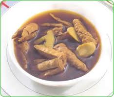 สูตรอาหารเจ – ต้มขาไก่เค็ม