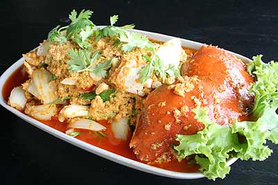 สูตรอาหาร – ปลาช่อนราดปูทะเล