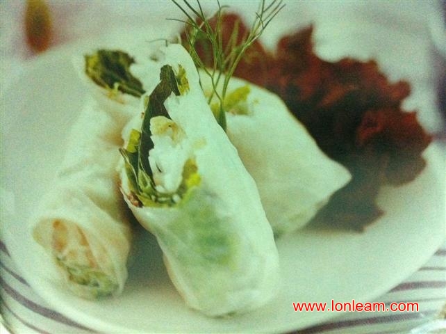 สูตรอาหารไมโครเวฟ – เปาะเปี๊ยะสดเวียดนาม