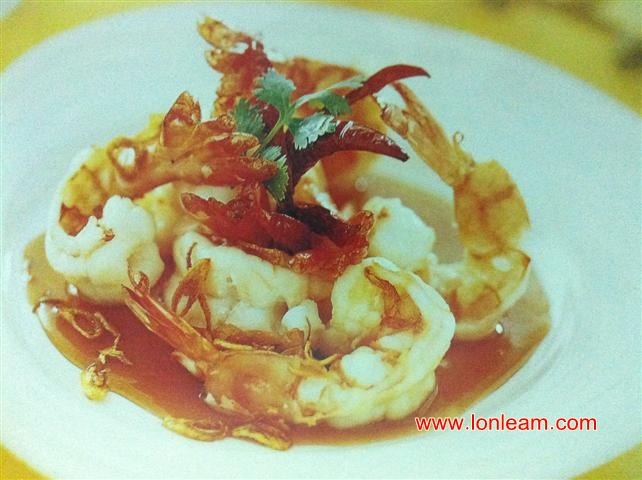 สูตรอาหารไมโครเวฟ – กุ้งผัดซอสมะขามเปียก