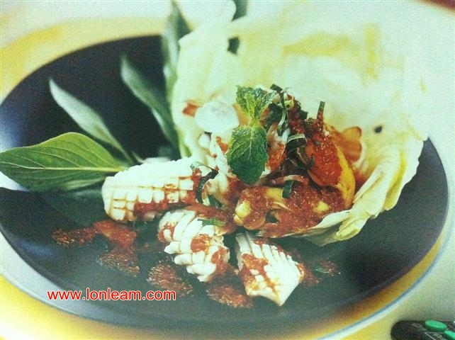สูตรอาหารไมโครเวฟ – ลาบทะเล
