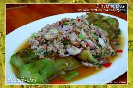 สูตรอาหารลดน้ำหนัก :  ยำมะเขือเผา