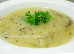 สูตรอาหารเด็ก – ซุปเห็ดมันฝรั่ง