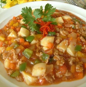 สูตรอาหาร – ผัดเต้าหู้ทรงเครื่อง