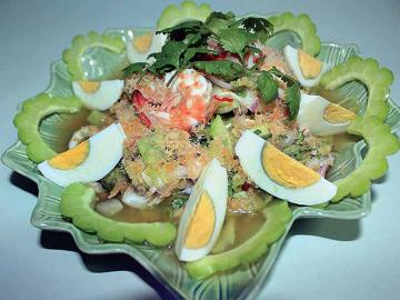 สูตรอาหาร – ยำมะระ