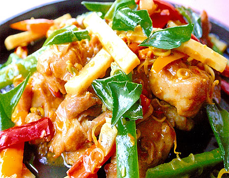 สูตรอาหารเพื่อสุขภาพ – ไก่ผัดตะไคร้