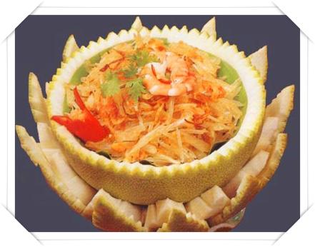 สูตรอาหาร – ยำส้มโอ