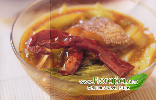 สูตรอาหาร – ปลาต้มผักกาดดอง