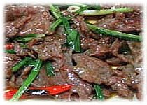 สูตรอาหารไทย – ผัดเนื้อน้ำมันหอย