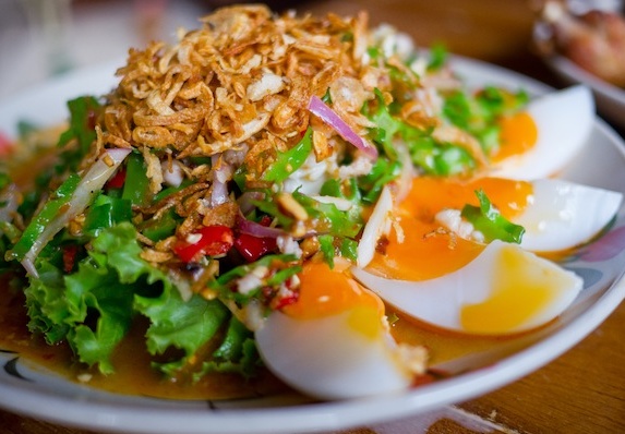 สูตรยำ – ยำถั่วพูไข่ต้มยางมะตูม