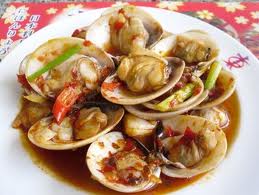 สูตรอาหาร – หอยตลับซอสน้ำแดง