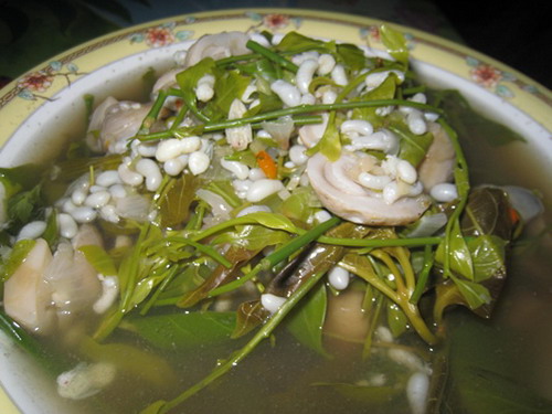 สูตรอาหาร – แกงผักหวานไข่มดแดง