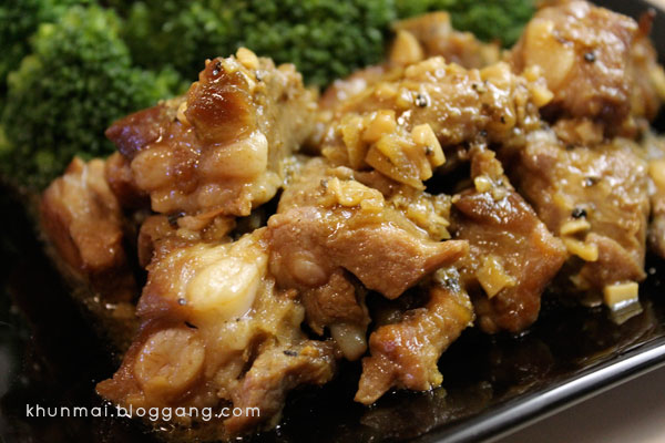 สูตรอาหาร – ซี่โครงหมูอบเต้าเจี้ยว