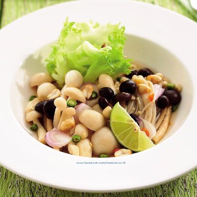 สูตรอาหาร – ยำเห็ดดองซีอิ๊ว